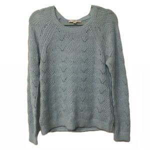 Ann Taylor LOFT. light blue lightweight knit sweater size medium 🩵